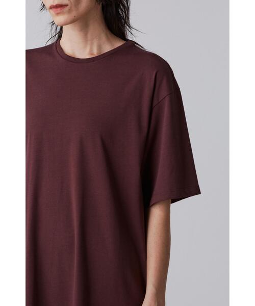 YLEVE(イレーヴ)の「YLEVE / ORGANIC COTTON BIO T-SHIRT ONE PIECE(ワンピース・レディース・ピンク/ネイビー/ブラウン・1)」の7枚目の写真