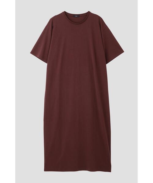 YLEVE(イレーヴ)の「YLEVE / ORGANIC COTTON BIO T-SHIRT ONE PIECE(ワンピース・レディース・ピンク/ネイビー/ブラウン・1)」の8枚目の写真