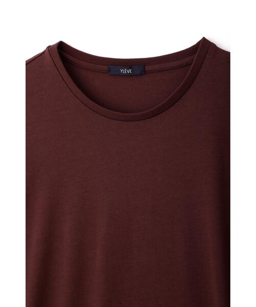 YLEVE(イレーヴ)の「YLEVE / ORGANIC COTTON BIO T-SHIRT ONE PIECE(ワンピース・レディース・ピンク/ネイビー/ブラウン・1)」の9枚目の写真