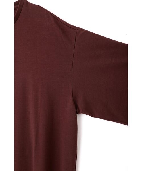 YLEVE(イレーヴ)の「YLEVE / ORGANIC COTTON BIO T-SHIRT ONE PIECE(ワンピース・レディース・ピンク/ネイビー/ブラウン・1)」の10枚目の写真