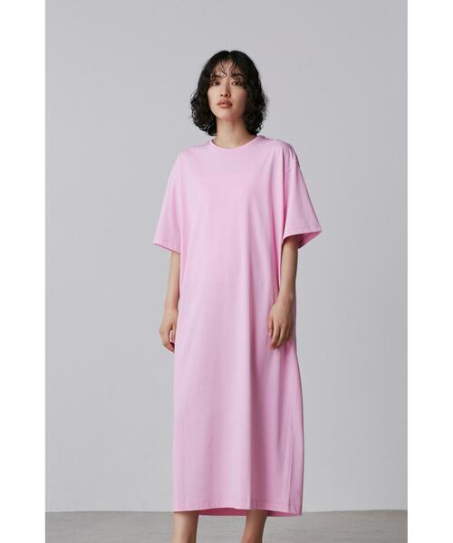 YLEVE(イレーヴ)の「YLEVE / ORGANIC COTTON BIO T-SHIRT ONE PIECE(ワンピース・レディース・ピンク/ネイビー/ブラウン・1)」の13枚目の写真
