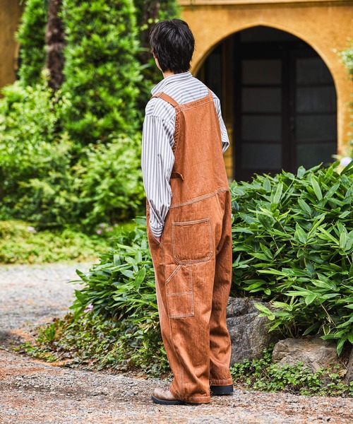 niko and...（ニコアンド）の「Denim Work Overalls [niko and ...JEANS]（サロペット/オーバーオール・メンズ・アクア/ブラウン・MEDIUM/LARGE）」の5枚目の写真