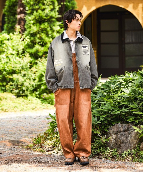 niko and...（ニコアンド）の「Denim Work Overalls [niko and ...JEANS]（サロペット/オーバーオール・メンズ・アクア/ブラウン・MEDIUM/LARGE）」の7枚目の写真
