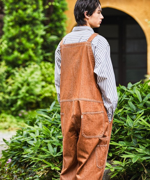 niko and...（ニコアンド）の「Denim Work Overalls [niko and ...JEANS]（サロペット/オーバーオール・メンズ・アクア/ブラウン・MEDIUM/LARGE）」の11枚目の写真
