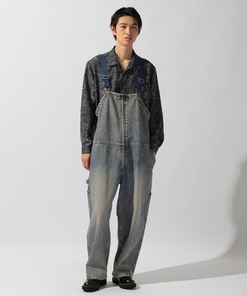 niko and...（ニコアンド）の「Denim Work Overalls [niko and ...JEANS]（サロペット/オーバーオール・メンズ・アクア/ブラウン・MEDIUM/LARGE）」の22枚目の写真