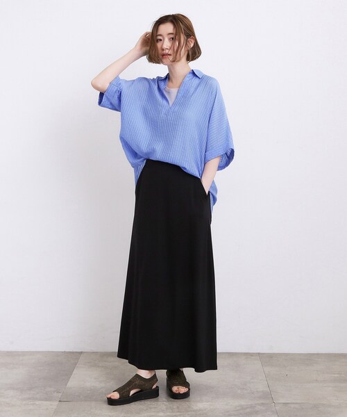 grove（グローブ）の「【フィット感◎/トレンド】ラメニット厚底サンダル（サンダル・レディース・ブラック系/ダークブラウン系・L/M/S）」の10枚目の写真