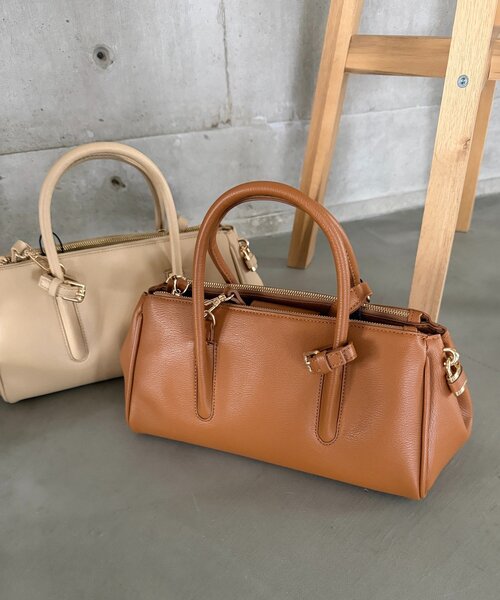 DouDou(ドゥドゥ)の「ダブルファスナーショルダーバッグ(ショルダーバッグ・レディース・ブラウン/ベージュ/ブラック・FREE)」の12枚目の写真