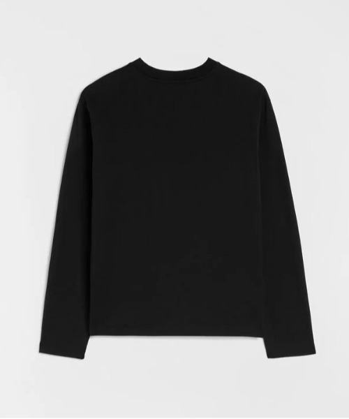 JIL SANDER(ジルサンダー)の「T-SHIRT CN LS EMB(Tシャツ/カットソー・レディース・ホワイト/ブラック・XS/L/M/S)」の7枚目の写真