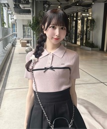 フロントラインリボンポロニット