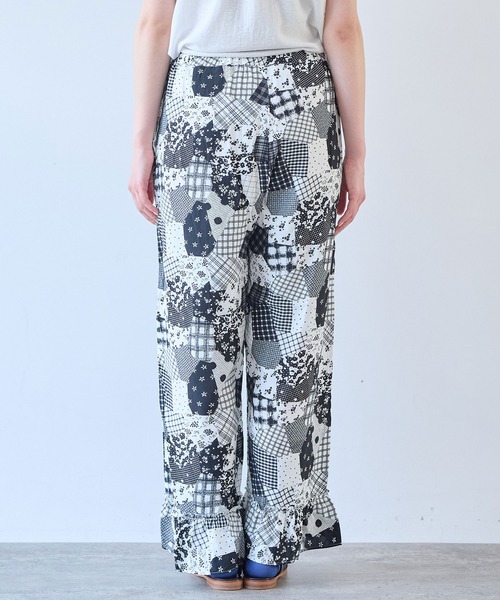 bulle de savon（ビュルデサボン）の「△patchwork プリント パンツ（その他パンツ・レディース・ブラック・FREE）」の16枚目の写真