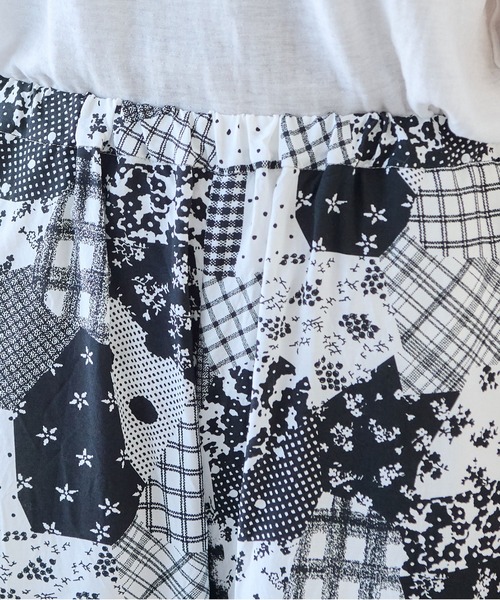 bulle de savon（ビュルデサボン）の「△patchwork プリント パンツ（その他パンツ・レディース・ブラック・FREE）」の17枚目の写真