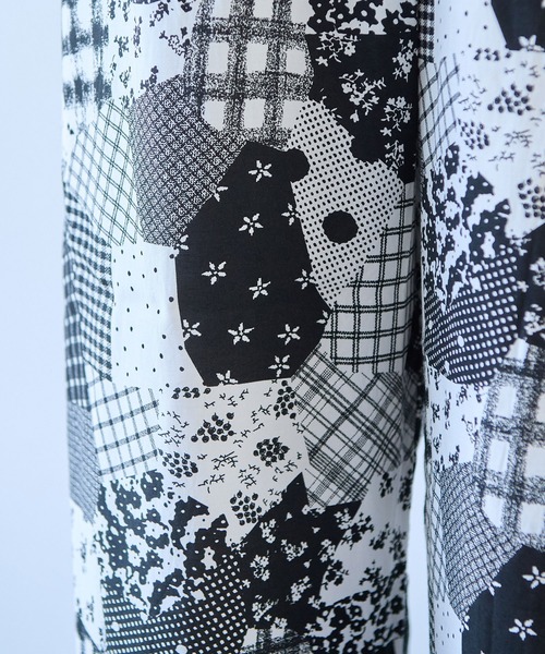 bulle de savon（ビュルデサボン）の「△patchwork プリント パンツ（その他パンツ・レディース・ブラック・FREE）」の22枚目の写真