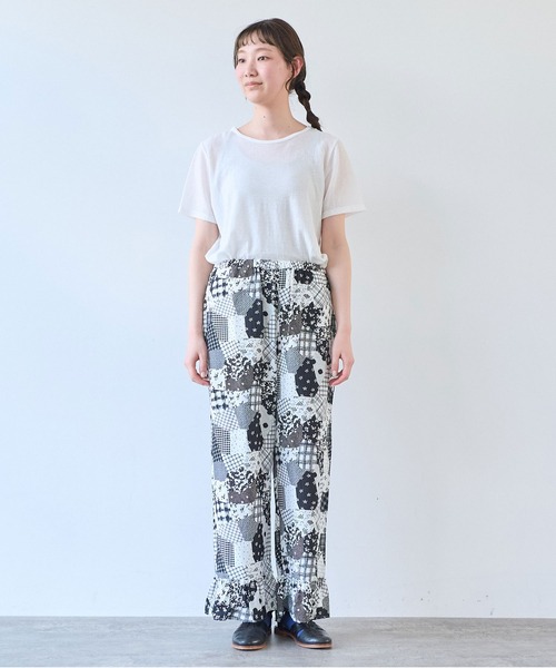 bulle de savon（ビュルデサボン）の「△patchwork プリント パンツ（その他パンツ・レディース・ブラック・FREE）」の7枚目の写真