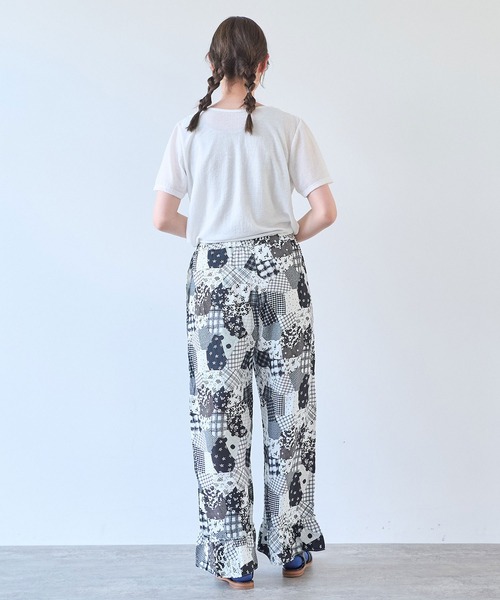 bulle de savon（ビュルデサボン）の「△patchwork プリント パンツ（その他パンツ・レディース・ブラック・FREE）」の10枚目の写真