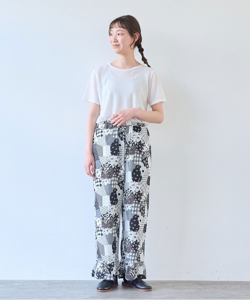 bulle de savon（ビュルデサボン）の「△patchwork プリント パンツ（その他パンツ・レディース・ブラック・FREE）」の12枚目の写真