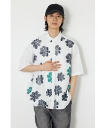 COOLMAX(R)ファブリック製・フラワーレースシャツ