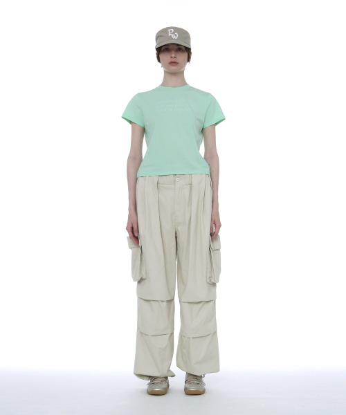 PARTIMENTO WOMEN(パルティメントウィメン)の「DBR プリンテッドショートスリーブTシャツ_ミント(Tシャツ/カットソー・レディース・その他・SMALL/MEDIUM)」の2枚目の写真