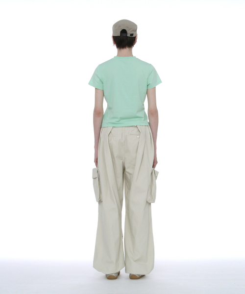 PARTIMENTO WOMEN(パルティメントウィメン)の「DBR プリンテッドショートスリーブTシャツ_ミント(Tシャツ/カットソー・レディース・その他・SMALL/MEDIUM)」の4枚目の写真