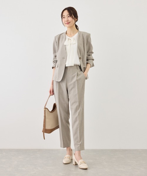 ROPE' PICNIC(ロペピクニック)の「フレンチスリーブリボンブラウス(シャツ/ブラウス・レディース・ネイビー/キナリ/サックスブルー・FREE)」の10枚目の写真