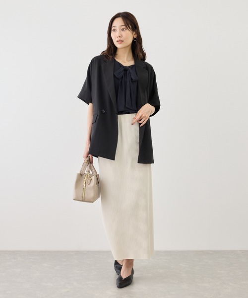 ROPE' PICNIC(ロペピクニック)の「フレンチスリーブリボンブラウス(シャツ/ブラウス・レディース・ネイビー/キナリ/サックスブルー・FREE)」の22枚目の写真