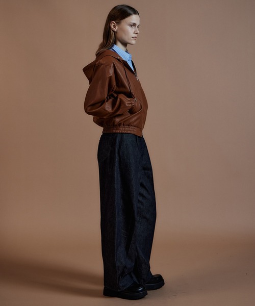 MAISON SPECIAL(メゾンスペシャル)の「Tuck Denim/タックデニム(デニムパンツ・レディース・ブルー/ブラック/ネイビー・34/36/38)」の10枚目の写真