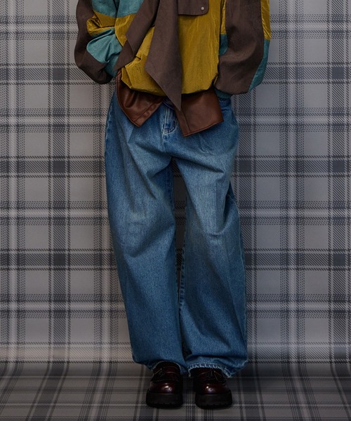 MAISON SPECIAL(メゾンスペシャル)の「Tuck Denim/タックデニム(デニムパンツ・レディース・ブルー/ブラック/ネイビー・34/36/38)」の5枚目の写真