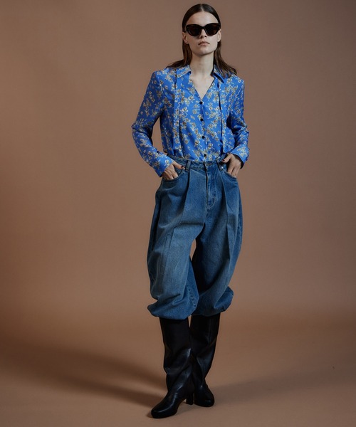 MAISON SPECIAL(メゾンスペシャル)の「Tuck Denim/タックデニム(デニムパンツ・レディース・ブルー/ブラック/ネイビー・34/36/38)」の22枚目の写真