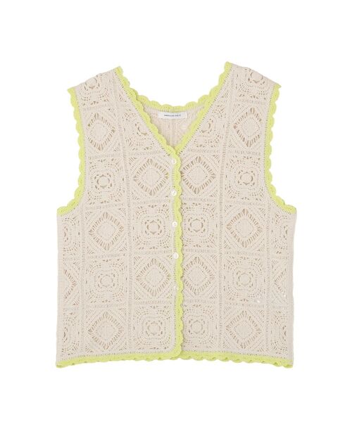 AMERICAN HOLIC（アメリカンホリック）の「クロシェ風ニットベスト（ベスト・レディース・ブラック/アイボリー・FREE）」の18枚目の写真