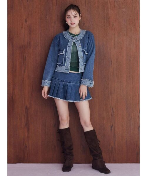CALNAMUR(カルナムール)の「3Dリボンミドルブーツ(ブーツ・レディース・ブラック/ブラウン・MEDIUM/SMALL/LARGE)」の13枚目の写真