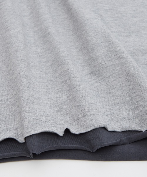 OXA(オグザ)の「フェイクレイヤードカットオフ半袖Tシャツ OXA(Tシャツ/カットソー・メンズ・ブラック/グレー/ホワイト・FREE)」の19枚目の写真