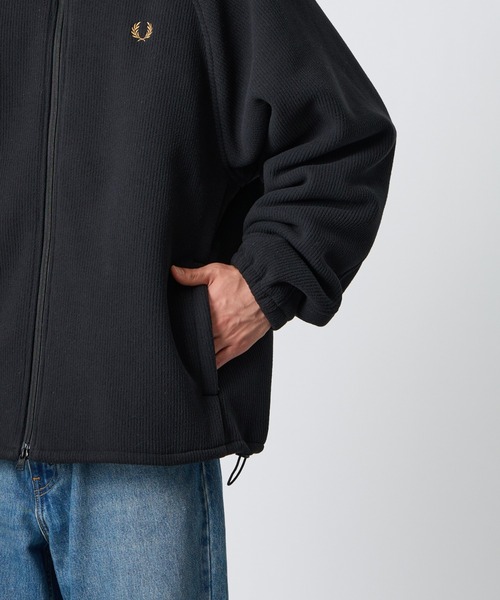 FRED PERRY（フレッドペリー）の「【WEB先行予約】[FRED PERRY/フレッドペリー] 別注 コード フリースジャケット（その他アウター・レディース・ブラック/オフホワイト・S/M/L/XL）」の8枚目の写真