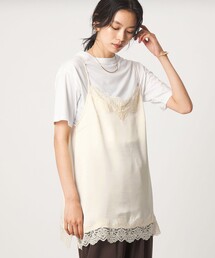 【WEB限定】<at ease>レースキャミ × Tシャツ セット