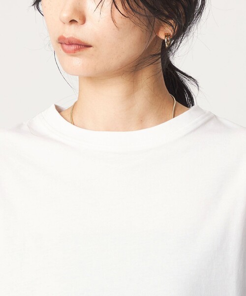 green label relaxing(グリーンレーベルリラクシング)の「【WEB限定】<at ease>レースキャミ × Tシャツ セット(Tシャツ/カットソー・レディース・ブラック/ホワイト・FREE)」の3枚目の写真