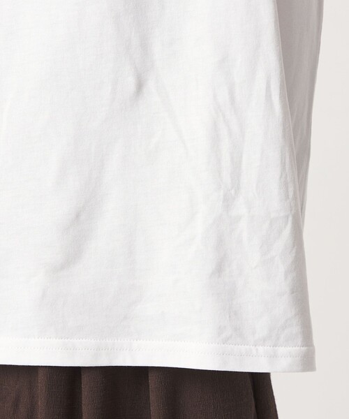 green label relaxing(グリーンレーベルリラクシング)の「【WEB限定】<at ease>レースキャミ × Tシャツ セット(Tシャツ/カットソー・レディース・ブラック/ホワイト・FREE)」の5枚目の写真
