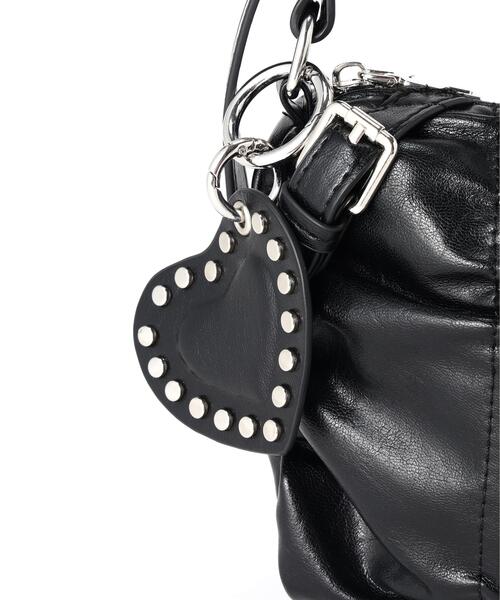 L.H.P(エルエイチピー)の「MAVYTH/メヴィス/HEART CHARM PU BAG(ショルダーバッグ・レディース・ブラウン/ホワイト/ライトグリーン/ブラック・F)」の10枚目の写真