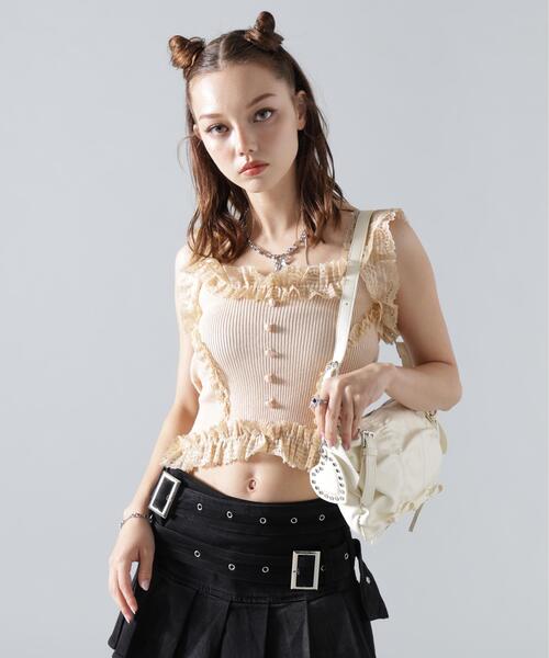 L.H.P(エルエイチピー)の「MAVYTH/メヴィス/HEART CHARM PU BAG(ショルダーバッグ・レディース・ブラウン/ホワイト/ライトグリーン/ブラック・F)」の15枚目の写真