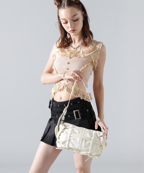 L.H.P(エルエイチピー)の「MAVYTH/メヴィス/HEART CHARM PU BAG(ショルダーバッグ・レディース・ブラウン/ホワイト/ライトグリーン/ブラック・F)」の16枚目の写真