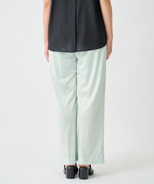 CITY TOKYO（シティトウキョウ）の「【CITY TOKYO/シティートウキョウ】Triacetate Smooth Pants/トリアセテートスムースパンツ（スラックス・レディース・ブラウン/ミント・2/1）」の17枚目の写真