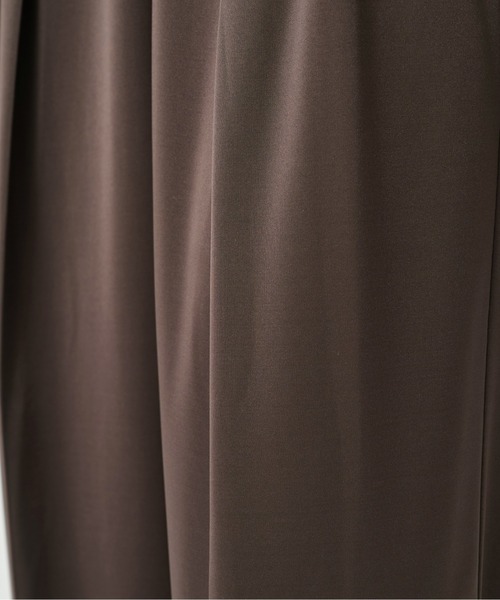 CITY TOKYO（シティトウキョウ）の「【CITY TOKYO/シティートウキョウ】Triacetate Smooth Pants/トリアセテートスムースパンツ（スラックス・レディース・ブラウン/ミント・2/1）」の11枚目の写真