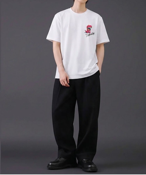 revertical(リバーティカル)の「ダイナソー キャラクター アートグラフィック バックプリント 半袖Tシャツ(Tシャツ/カットソー・メンズ・ピンク/ブラック/ホワイト・MEDIUM/LARGE)」の7枚目の写真