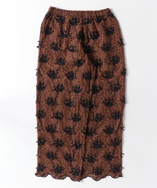 crinkle crinkle crinkle（クリンクルクリンクルクリンクル）の「crinkle crinkle crinkle/3D embroidery leopard pants（その他パンツ・レディース・ブラウン・FREE）」の2枚目の写真
