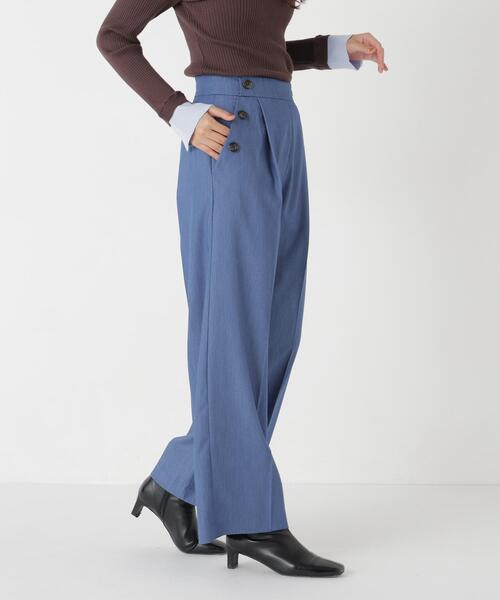 NATURAL BEAUTY BASIC(ナチュラルビューティーベーシック)の「<Oggi11月号掲載>デニムライク SETUP パンツ(その他パンツ・レディース・ネイビー/ブルー・MEDIUM/SMALL)」の7枚目の写真
