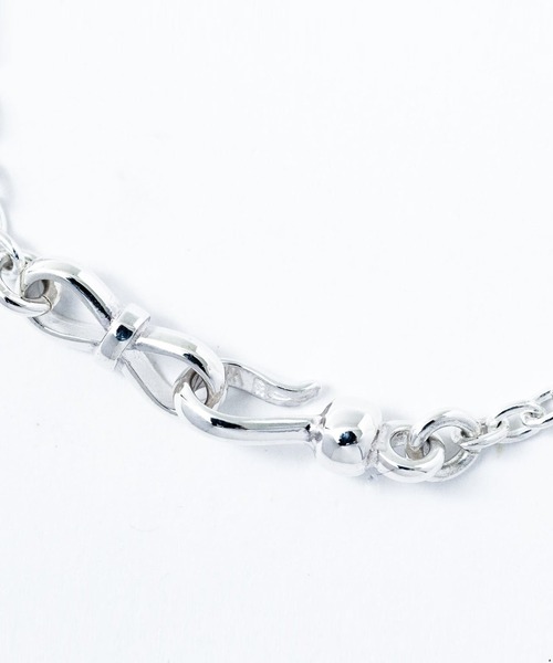 STUDIOUS(ステュディオス)の「【WAKAN SILVER SMITH】C-031 Mebiusu hook necklace S (45cm)(ネックレス・メンズ・シルバー・FREE)」の4枚目の写真