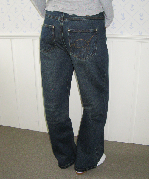 AMESWORLDWIDE(アメスワールドワイド)の「CLASSIC STRAIGHT DENIM PANTS BLUE(デニムパンツ・レディース・その他・MEDIUM/LARGE/SMALL)」の1枚目の写真