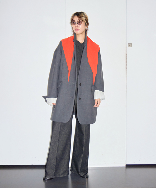 CITYSHOP(シティーショップ)の「ROUTINE SCARF:ストール(ストール/ショール・レディース・ブラウン/グレー/ブルー系その他/オレンジ/グリーン・FREE)」の10枚目の写真