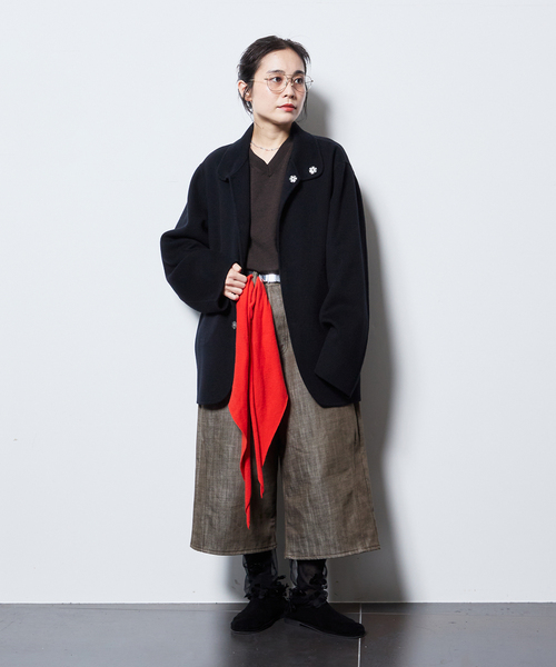 CITYSHOP(シティーショップ)の「ROUTINE SCARF:ストール(ストール/ショール・レディース・ブラウン/グレー/ブルー系その他/オレンジ/グリーン・FREE)」の16枚目の写真