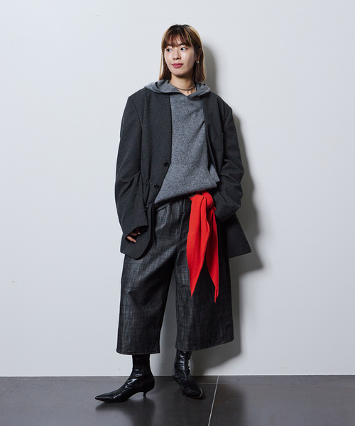 CITYSHOP(シティーショップ)の「ROUTINE SCARF:ストール(ストール/ショール・レディース・ブラウン/グレー/ブルー系その他/オレンジ/グリーン・FREE)」の20枚目の写真