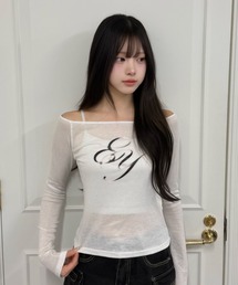 EMMY（エミー）の「ロゴシアーカットソー（Tシャツ/カットソー）」