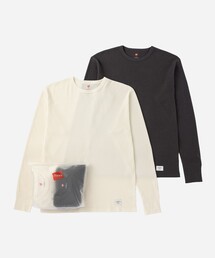 Hanes x Saturdays NYC Waffle 2Pack LS Pullover