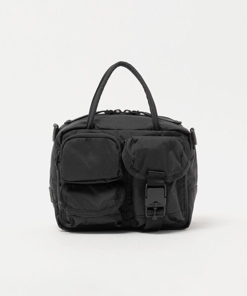 BAICYCLON by Bagjack(バイシクロン バイ バグジャック)の「<BAICYCLON>マルチポケット 2WAY ショルダーバッグ(ショルダーバッグ・レディース・ブラック/ダークブラウン・FREE)」の2枚目の写真